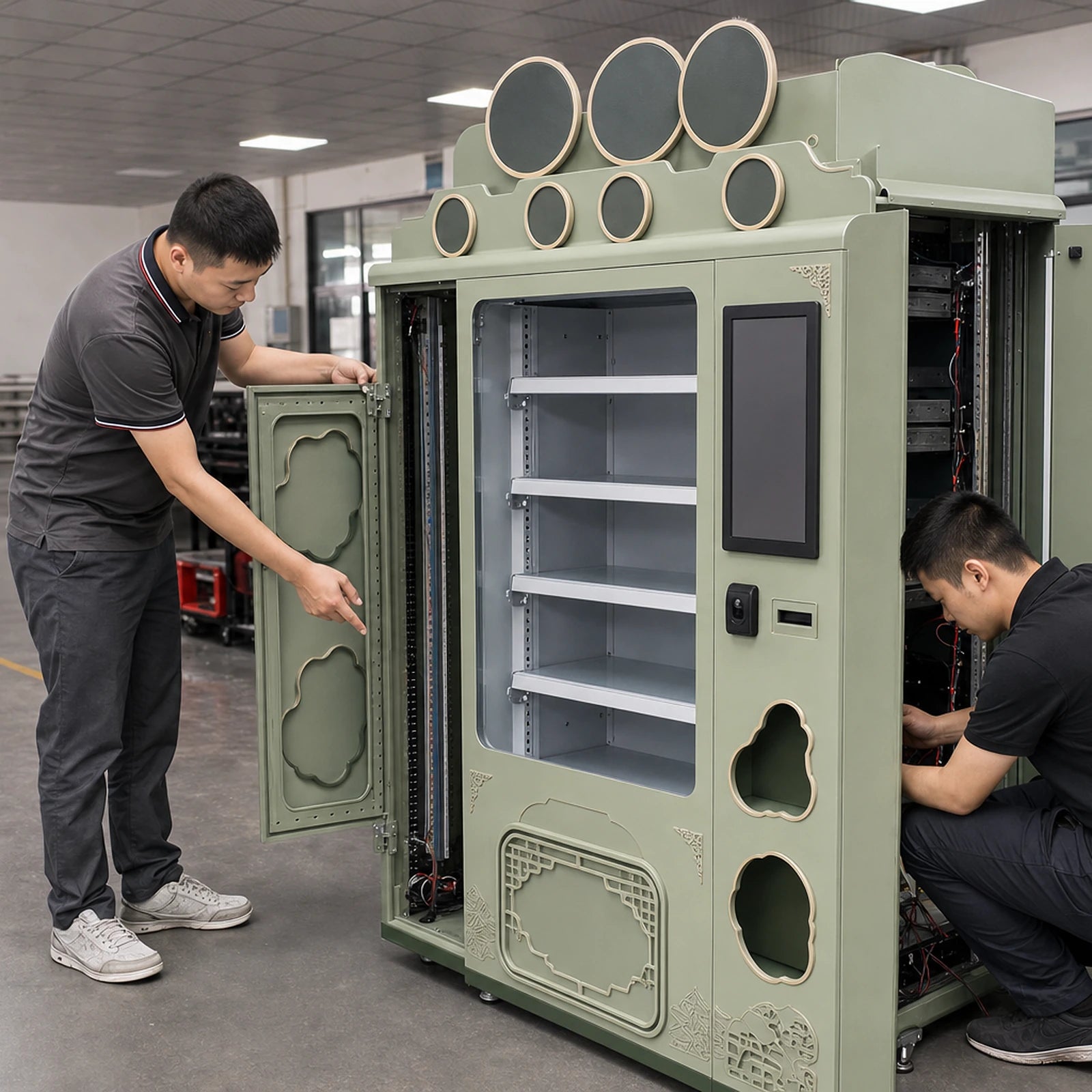 SmartVendBox prototype cabinet structure review