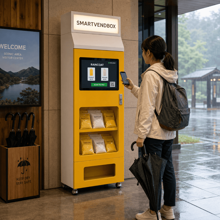 Raincoat Vending Machine