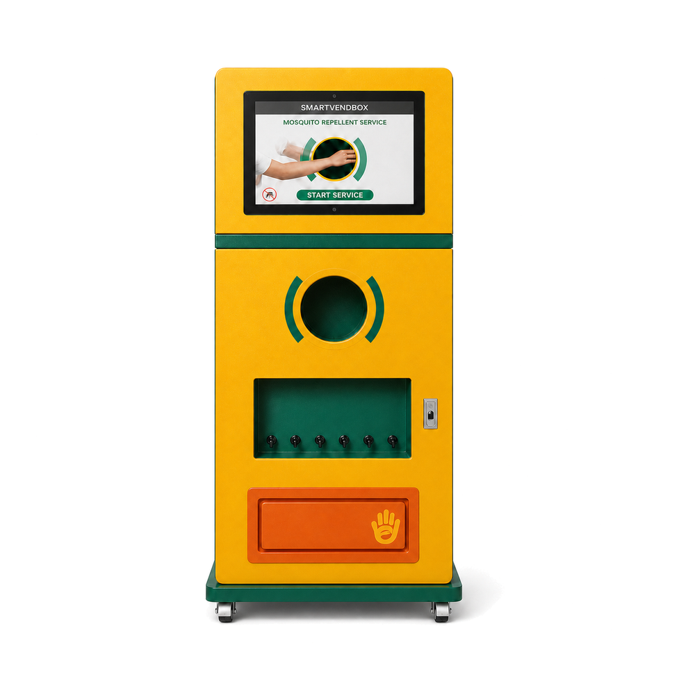 Shared mosquito repellent devices for scenic areas