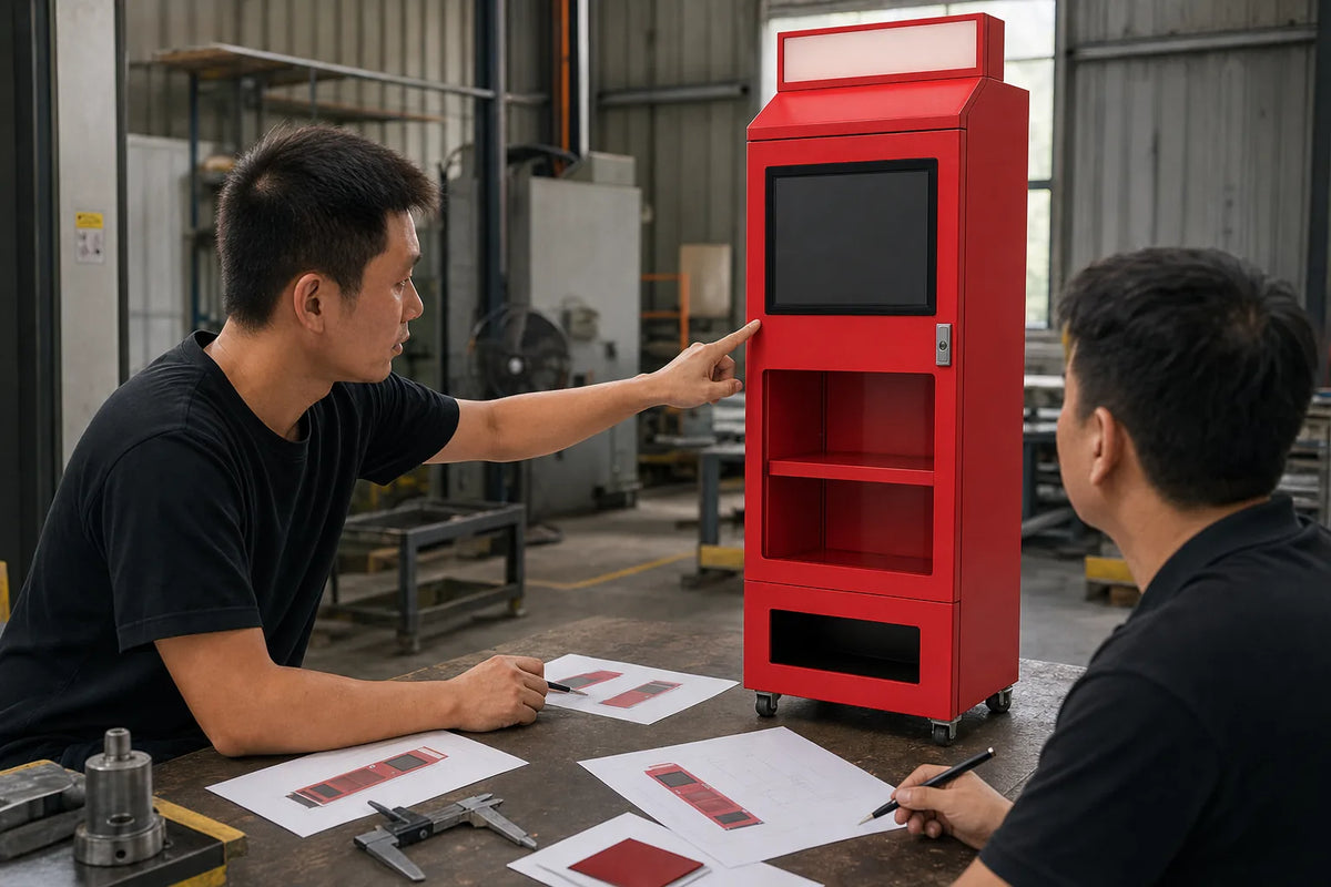 Industrial design review for a vending enclosure