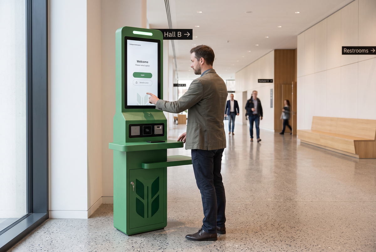 SmartVendBox interactive collectible vending machine in a shopping mall