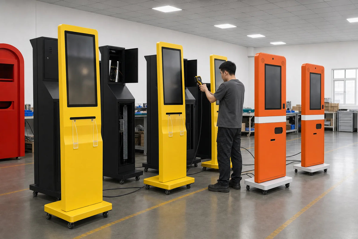Completed machine undergoing power-on verification