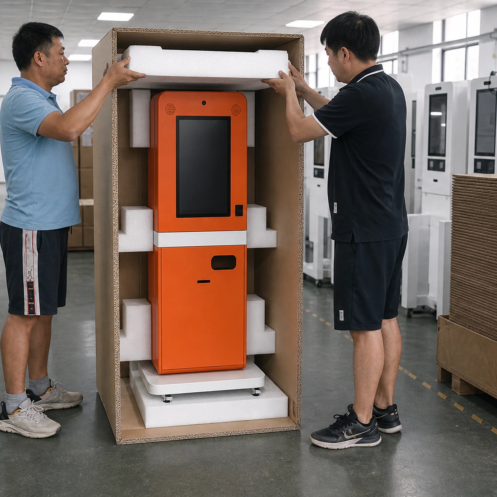Export carton and protective foam packaging
